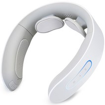 EPWEI 스마트 목 어깨 마사지기 온열 지압 주무름 넥밴드형 저주파 목안마기, 블루 (LCD 디스플레이+리모콘 )