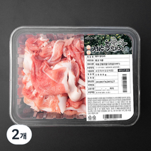 파머스팩 제주 흑돼지 미박앞다리 불고기용 (냉장), 1kg, 2개
