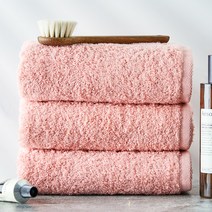 소프트터치 오리지널 호텔수건 170g 코마사 40 x 80 cm, 로즈핑크, 3개