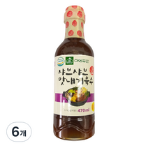 이엔 샤브샤브 맛내기육수, 470ml, 6개