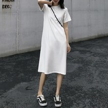 큐랑 여성용 폴리 롱 스판 데일리 원피스 40-148161