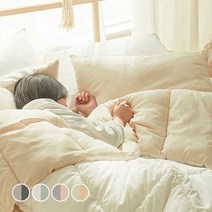쉬즈홈 마리앤 피치스킨 차렵이불 + 베개커버 세트