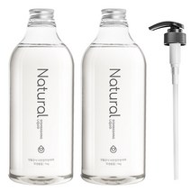 생활공식 1종 네츄럴 주방세제 1000ml 2p + 전용펌프세트