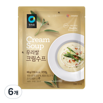 청정원 우리쌀 크림수프, 60g, 6개