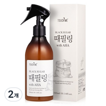 터치미 블랙슈가 때필링 스프레이 with AHA 대용량 전신 각질제거제, 2개, 300ml