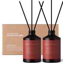 에이센트 네이처 디퓨저 실속형 200ml x 2p 세트, 딥체리, 1세트