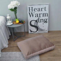 파미에르 펫 아늑이 극세사 사각 반려동물 쿠션, 브라운