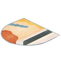 더플로우 오리엔탈 유니크 디자인 반원 발매트, 02