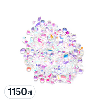 메이브라운 얼음 네일 스톤 플랫백 M02266, 혼합색상, 1150개