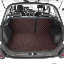 지엠지모터스 퀼팅 가죽 트렁크매트 풀세트, 코나 기본형, 와인, 현대