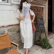 패션풀 폴턴 엠보싱 반팔 원피스 27869