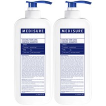 메디슈어 쿨링 탈모 샴푸, 1000ml, 2개