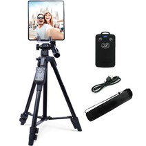 셀루미 130cm 폴드&플립 2in1 멀티 스마트폰 삼각대 블랙, SEL-TRS180