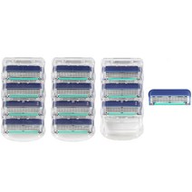 온비유 질레트 호환 프리미엄 밀착 5중 면도날 퓨전 매뉴얼, 3개, 4개입