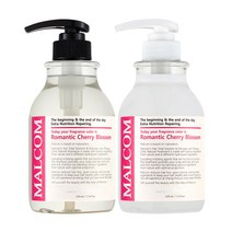 말콤 로맨틱 체리 블라썸 샴푸 520ml + 트리트먼트 520ml 세트, 1세트