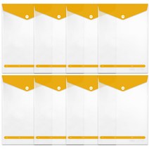 투영디자인 엘리트 세로포켓화일, 머스타드, 8개