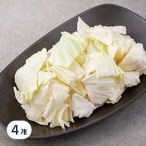 샐러드용 사각썰기 양배추, 1.5kg, 4개