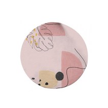 블루선 원형 러그 카페트