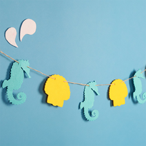 파티해 펠트 캐릭터 가랜드 2p, 오션