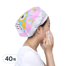 큐티 샤워 헤어캡, 랜덤발송, 40개