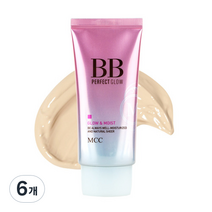 엠씨씨코스메틱 퍼펙트 글로우 비비 크림 50g, 1호 라이트베이지, 6개
