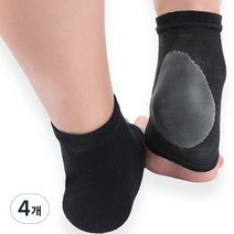 간지앳홈 힐 삭스 발 뒤꿈치 하프 양말 04 블랙검은색, 2개입, 4개