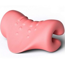 엠코어넥 목 스트레칭 경추 베개 24 x 15 x 12 cm N-07, 핑크, 1개