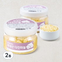 국내산 다진마늘 용기 400g, 2통