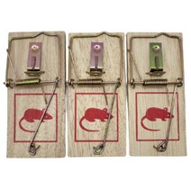 제이오 강력 철 스프링 쥐덫 마우스 트랩, 3개입, 1개