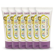 잭앤질 내츄럴 어린이치약 블랙커런트, 50g, 6개