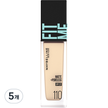 메이블린 핏미 파운데이션 레노 30ml, 110호 포슬린, 5개
