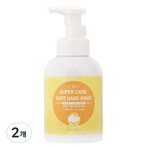 슈퍼케어 세이프 핸드워시 레몬향, 500ml, 2개