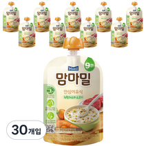 맘마밀 매일 안심이유식 9개월부터 후기, 녹황채소와 소고기, 100g, 30개