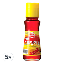오뚜기옛날 고추맛 기름 병, 80ml, 5개