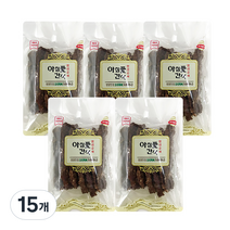 아침애간식 오리목뼈 너비아니 강아지 수제간식 90g, 오리목뼈맛, 15개
