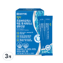 일양약품 멀티 프로바이오틱스 락토 앤 비피더스 L 람노서스 GG 생유산균 30p, 3개, 60g