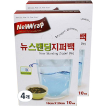 뉴랩 뉴스탠딩지퍼백, 4개