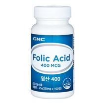 GNC 엽산 400, 100정, 1개