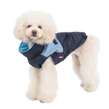 핑카홀릭뉴욕 하이틴 반려견 하네스 패딩, 네이비