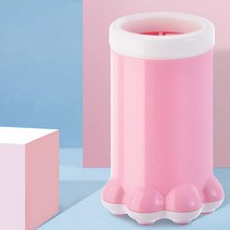 파스텔독 강아지 발 세척기, 핑크, 1개