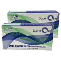 슈퍼케어 라텍스장갑 XS, 100개입, 2개