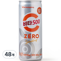 광동제약 비타500 제로 스파클링 비타민 음료, 48개, 250ml