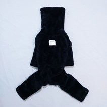 도기스타 이탈리안그레이하운드옷 아이쥐옷 두툼 후리스 올인원 휘핏 베들링턴테리어, 블랙