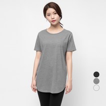 캐럿 여성용 반팔 레이어링 티셔츠