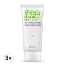 시드물 민중기 무기자차 썬크림 SPF 40 PA++, 3개, 50g