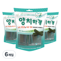 양치하개 강아지 양치껌 14p, 녹차, 6개입