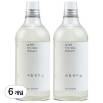 생활공작소 울세제 본품 라벤더향, 1L, 6개