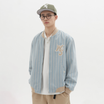 위캔더스 남성용 STRIPED STADIUM 자켓