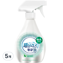 페브리즈 항균플러스 섬유탈취제 본품, 370ml, 5개, 산뜻한 향