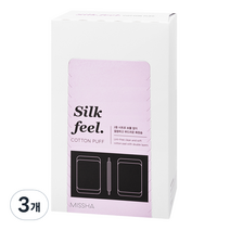 미샤 실크 필 화장솜, 80개입, 3개
